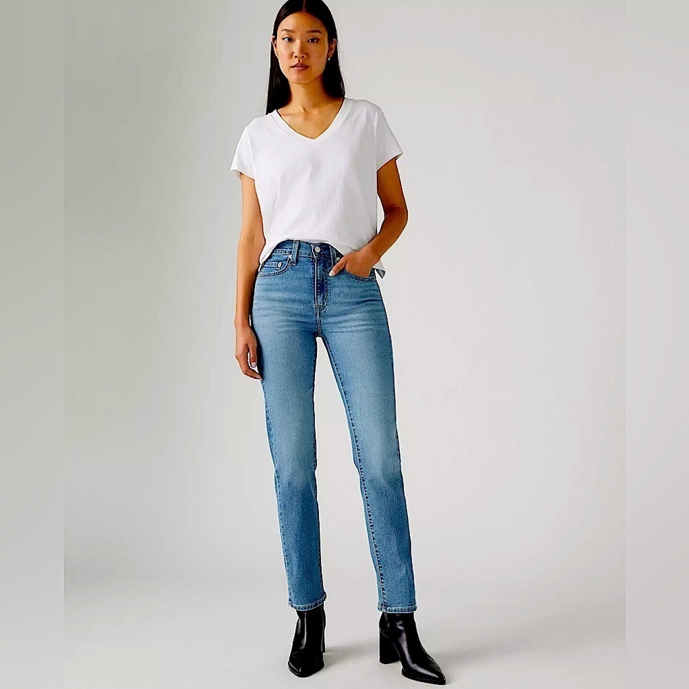 Guess Jeans Ultra High Rise Straight Leg Ankle Jeans 24